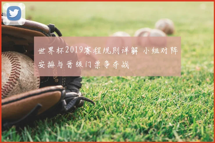 世界杯2019赛程规则详解 小组对阵安排与晋级门票争夺战